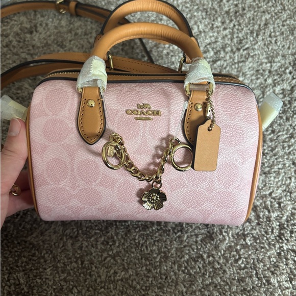 Coach Handbags - NWT Coach Powder Pink Mini Rowan